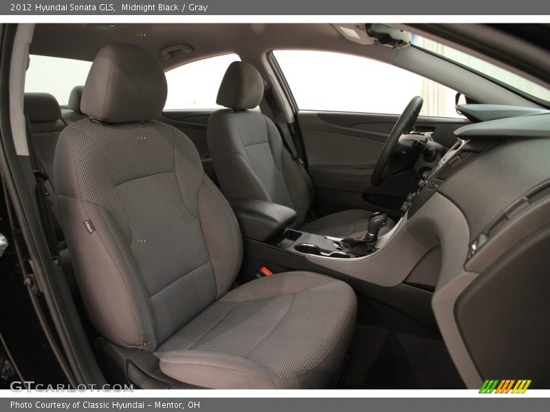 Midnight Black / Gray 2012 Hyundai Sonata GLS