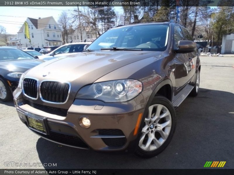 Sparkling Bronze Metallic / Cinnamon Brown 2012 BMW X5 xDrive35i Premium