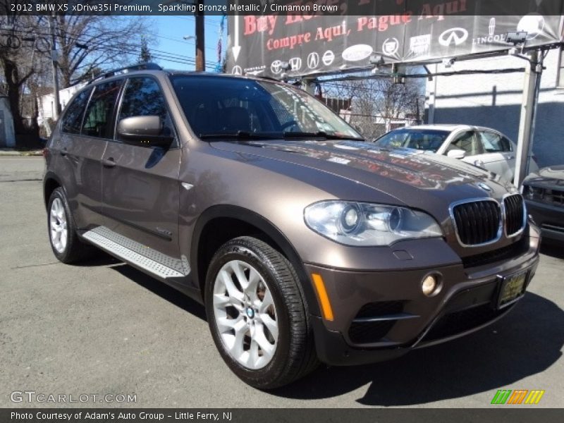 Sparkling Bronze Metallic / Cinnamon Brown 2012 BMW X5 xDrive35i Premium