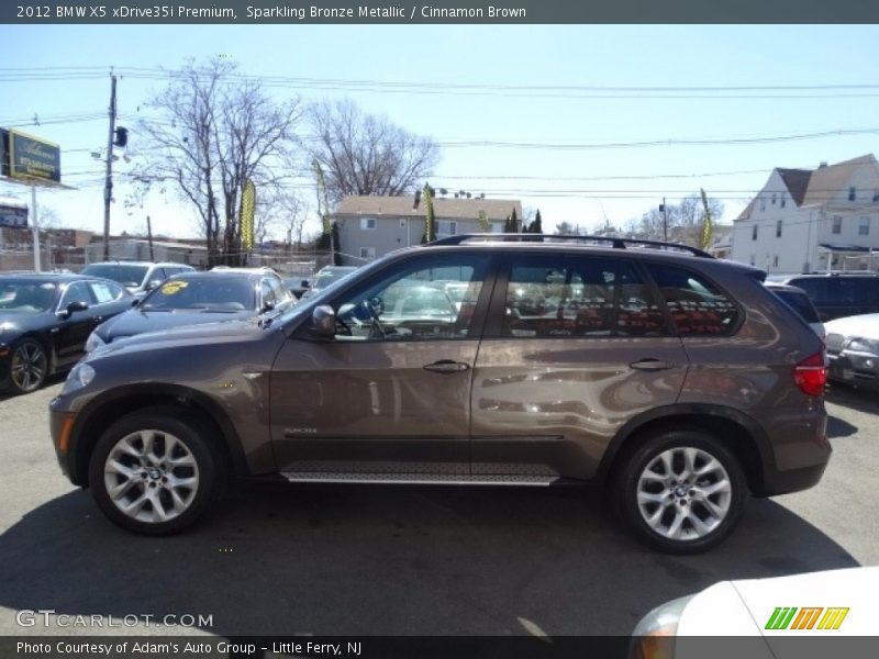 Sparkling Bronze Metallic / Cinnamon Brown 2012 BMW X5 xDrive35i Premium