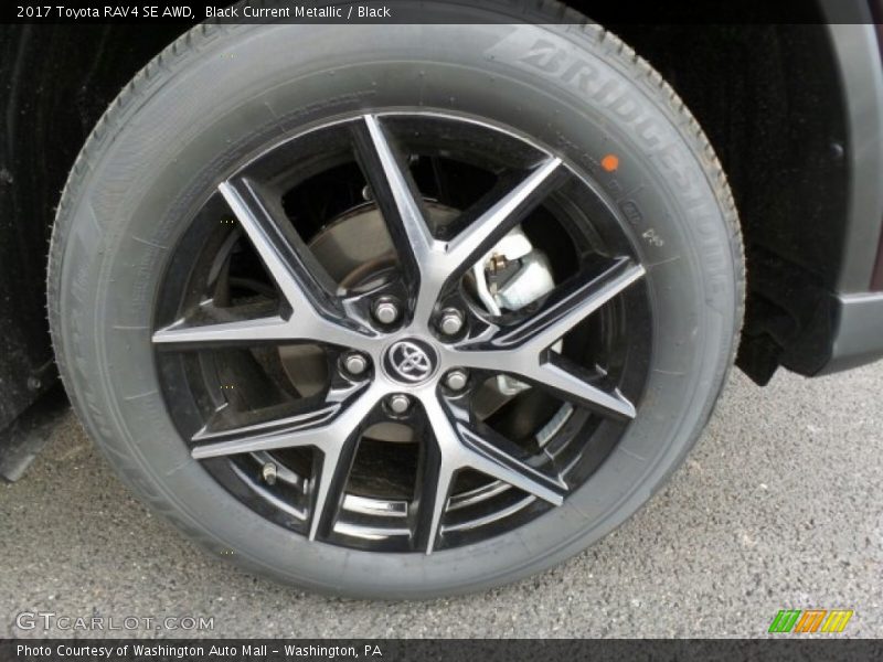 Black Current Metallic / Black 2017 Toyota RAV4 SE AWD