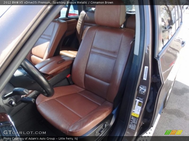 Sparkling Bronze Metallic / Cinnamon Brown 2012 BMW X5 xDrive35i Premium