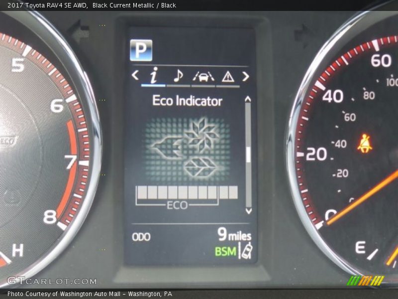 Black Current Metallic / Black 2017 Toyota RAV4 SE AWD