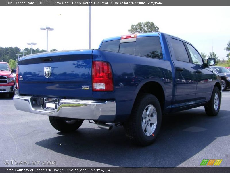 Deep Water Blue Pearl / Dark Slate/Medium Graystone 2009 Dodge Ram 1500 SLT Crew Cab