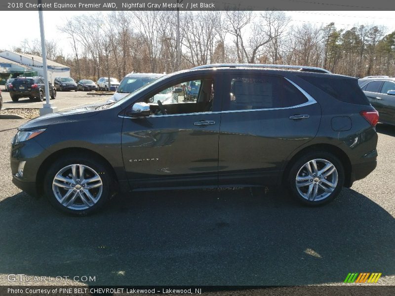 Nightfall Gray Metallic / Jet Black 2018 Chevrolet Equinox Premier AWD