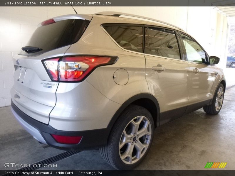 White Gold / Charcoal Black 2017 Ford Escape Titanium 4WD