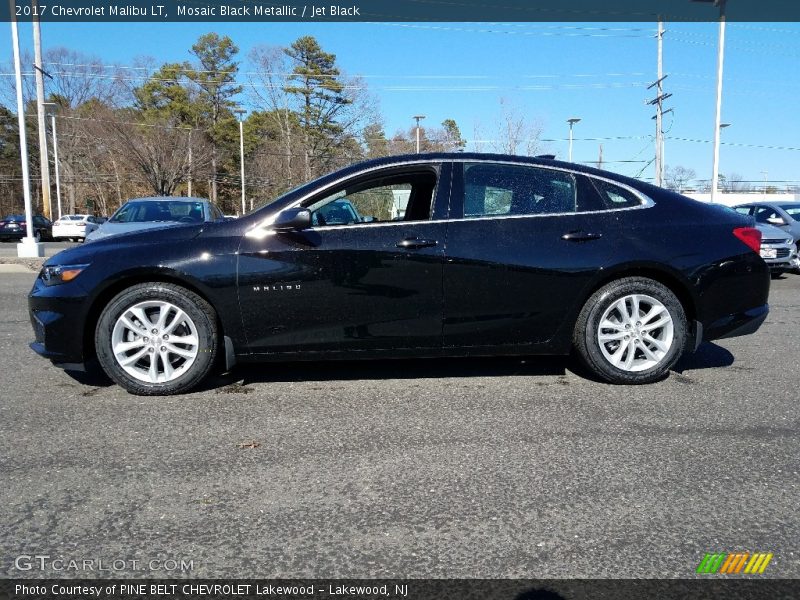 Mosaic Black Metallic / Jet Black 2017 Chevrolet Malibu LT