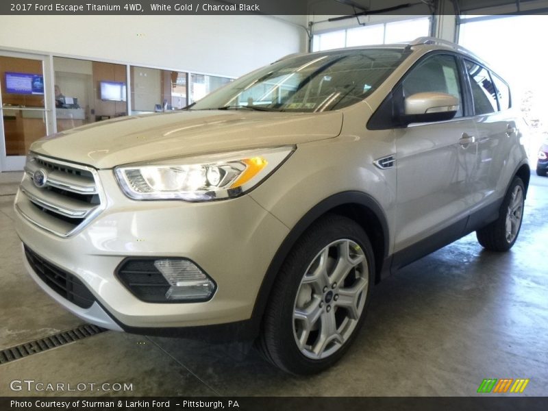 White Gold / Charcoal Black 2017 Ford Escape Titanium 4WD