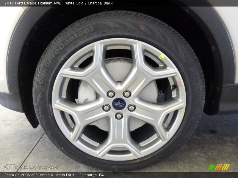 White Gold / Charcoal Black 2017 Ford Escape Titanium 4WD