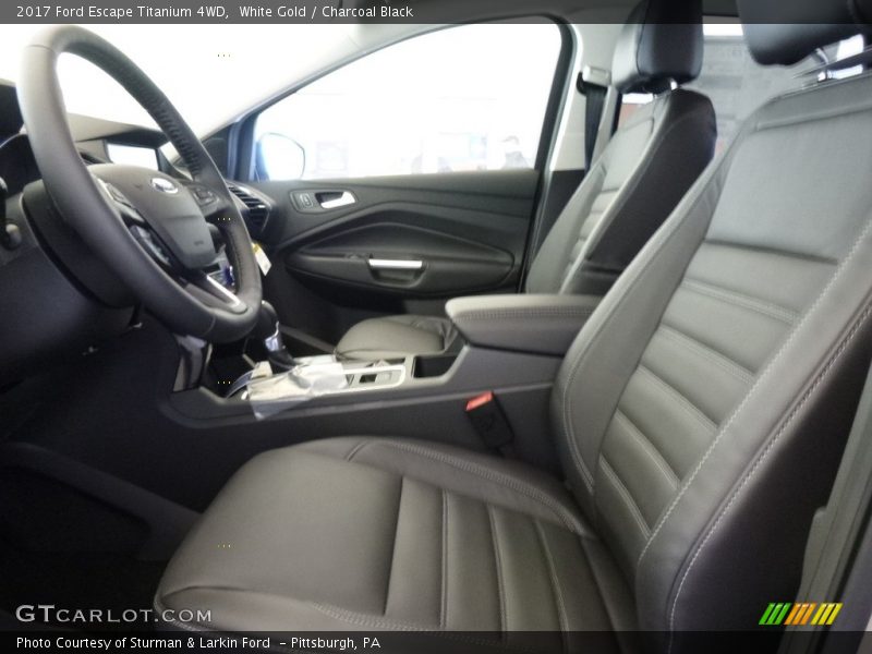 White Gold / Charcoal Black 2017 Ford Escape Titanium 4WD