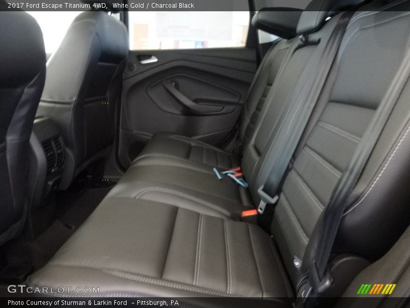 White Gold / Charcoal Black 2017 Ford Escape Titanium 4WD
