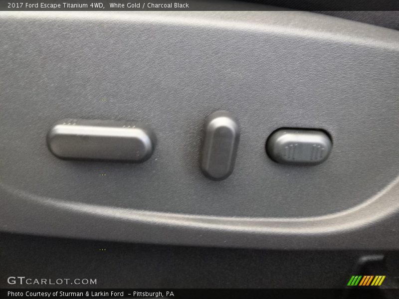 White Gold / Charcoal Black 2017 Ford Escape Titanium 4WD