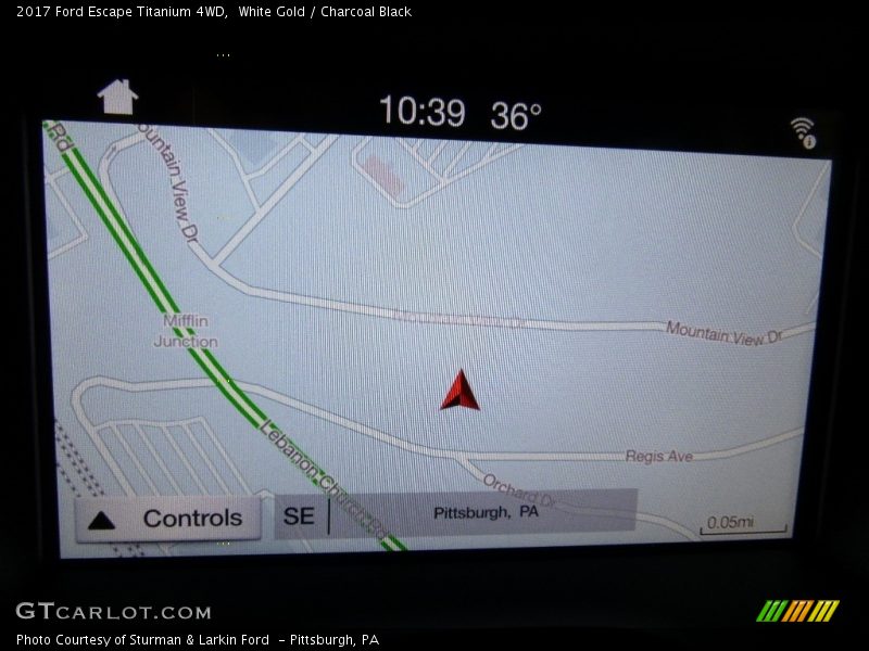 White Gold / Charcoal Black 2017 Ford Escape Titanium 4WD