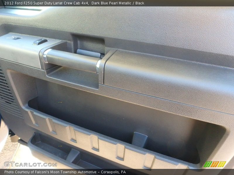 Dark Blue Pearl Metallic / Black 2012 Ford F250 Super Duty Lariat Crew Cab 4x4