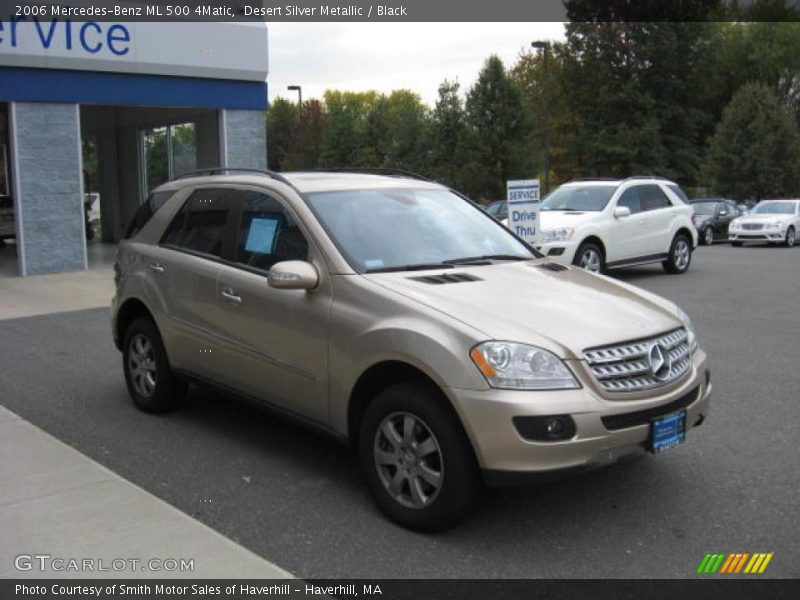 Desert Silver Metallic / Black 2006 Mercedes-Benz ML 500 4Matic