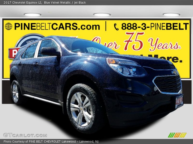 Blue Velvet Metallic / Jet Black 2017 Chevrolet Equinox LS