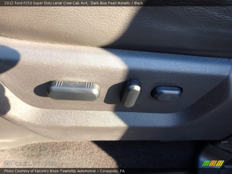 Dark Blue Pearl Metallic / Black 2012 Ford F250 Super Duty Lariat Crew Cab 4x4