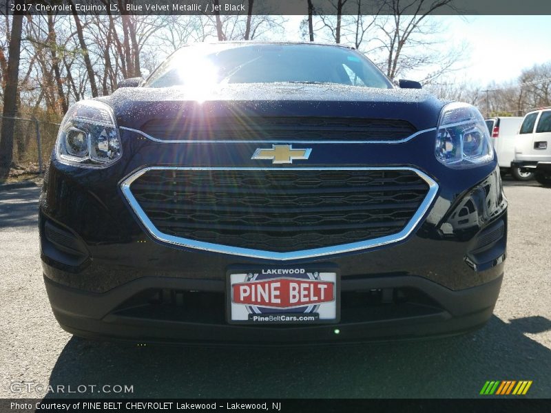 Blue Velvet Metallic / Jet Black 2017 Chevrolet Equinox LS