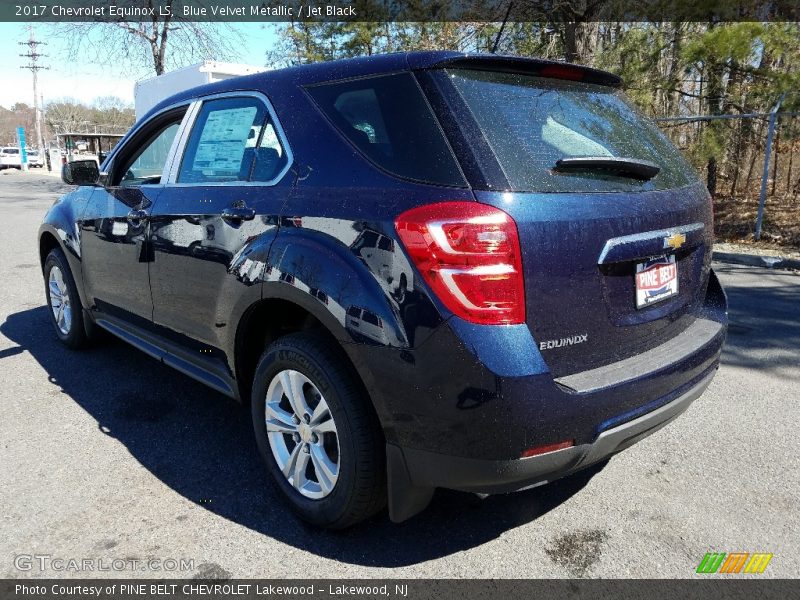 Blue Velvet Metallic / Jet Black 2017 Chevrolet Equinox LS