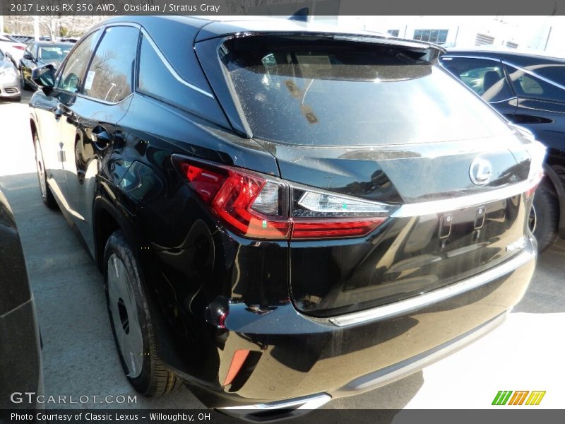 Obsidian / Stratus Gray 2017 Lexus RX 350 AWD