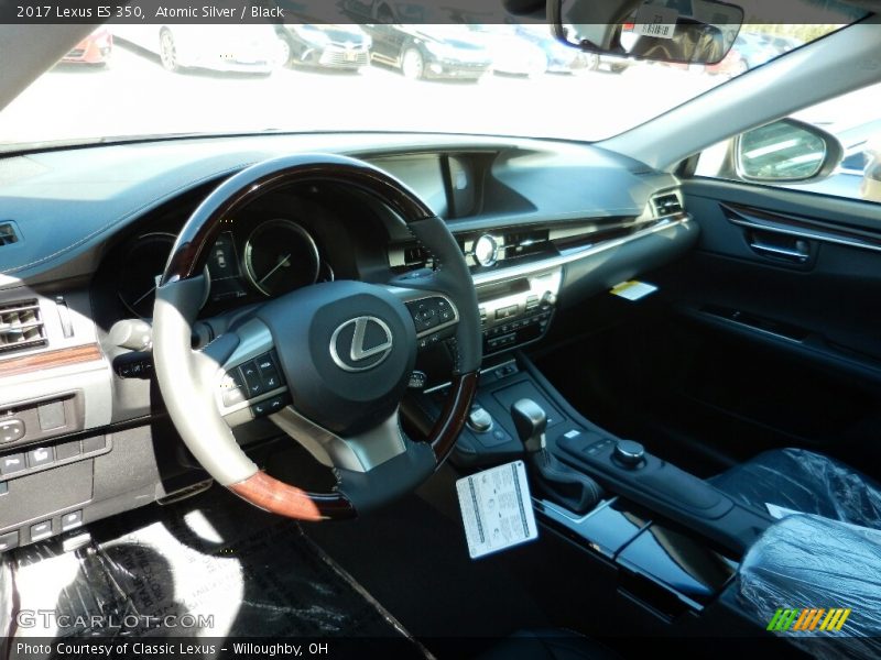 Atomic Silver / Black 2017 Lexus ES 350