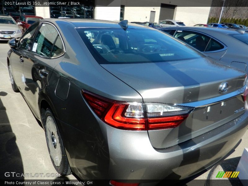 Atomic Silver / Black 2017 Lexus ES 350