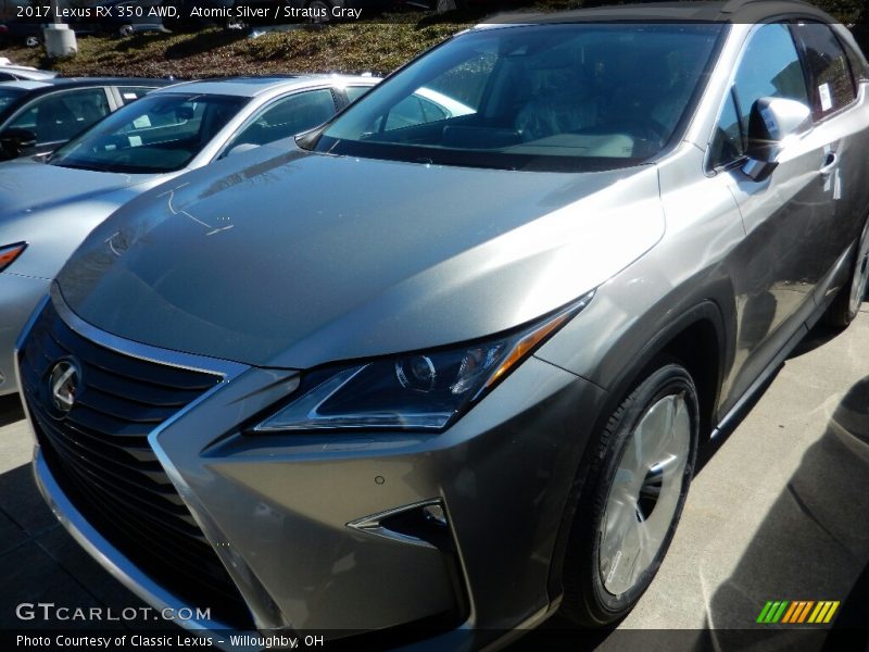 Atomic Silver / Stratus Gray 2017 Lexus RX 350 AWD