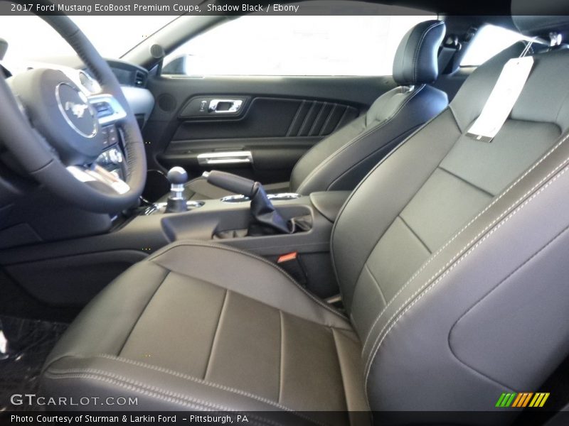  2017 Mustang EcoBoost Premium Coupe Ebony Interior