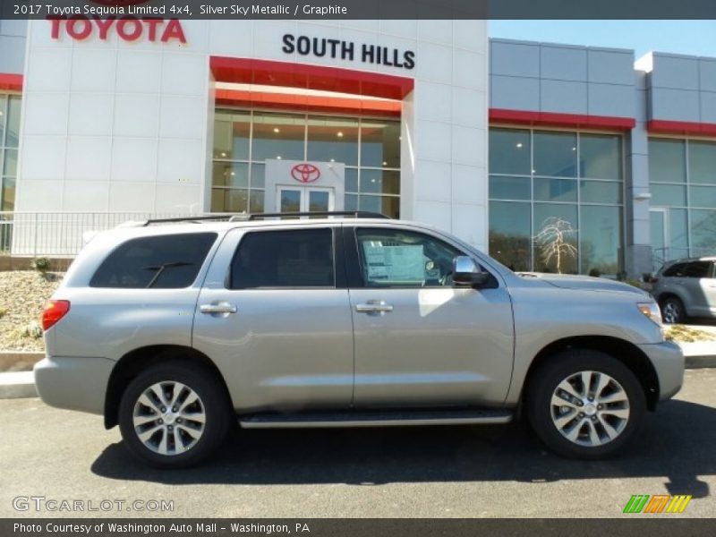 Silver Sky Metallic / Graphite 2017 Toyota Sequoia Limited 4x4
