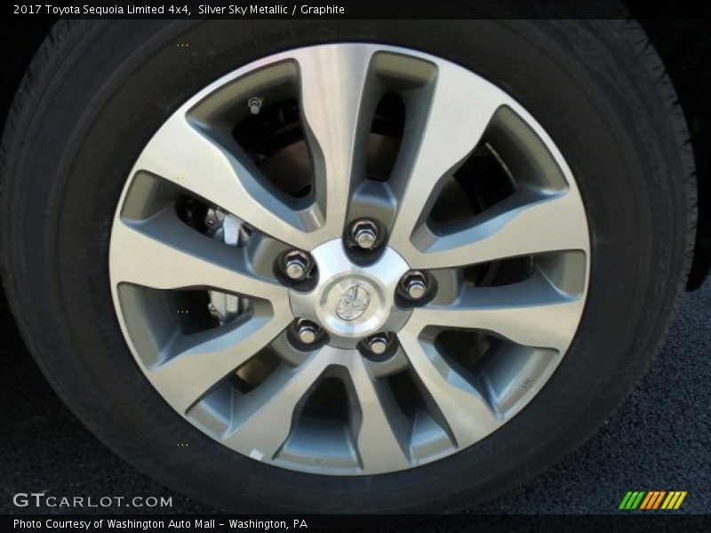 Silver Sky Metallic / Graphite 2017 Toyota Sequoia Limited 4x4
