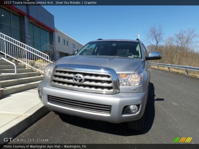 Silver Sky Metallic / Graphite 2017 Toyota Sequoia Limited 4x4