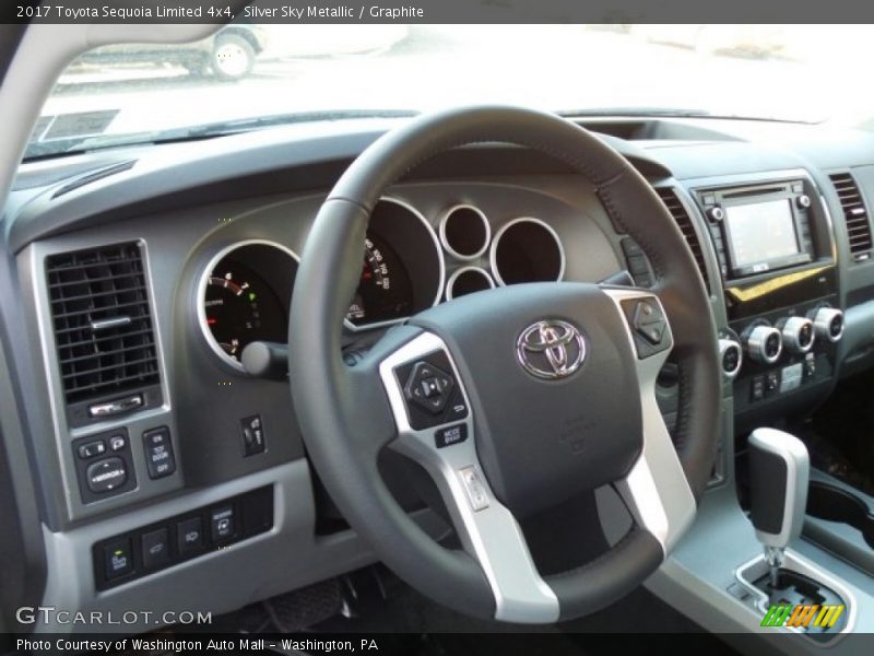 Silver Sky Metallic / Graphite 2017 Toyota Sequoia Limited 4x4