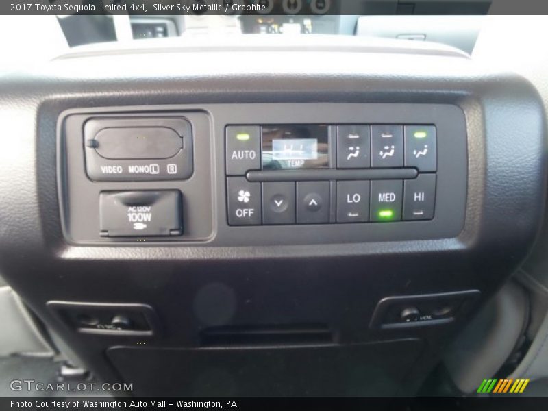 Silver Sky Metallic / Graphite 2017 Toyota Sequoia Limited 4x4