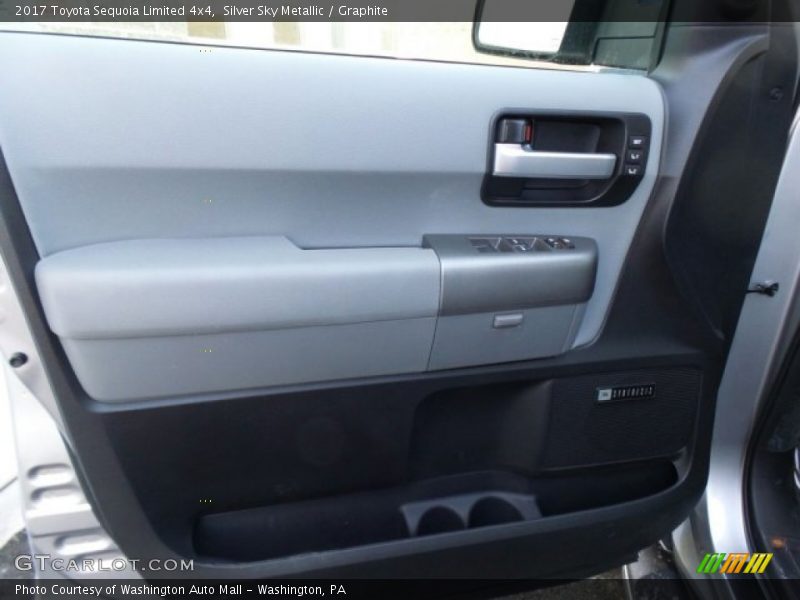 Silver Sky Metallic / Graphite 2017 Toyota Sequoia Limited 4x4