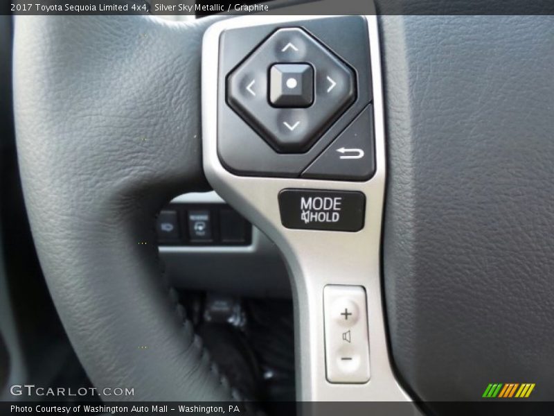 Silver Sky Metallic / Graphite 2017 Toyota Sequoia Limited 4x4