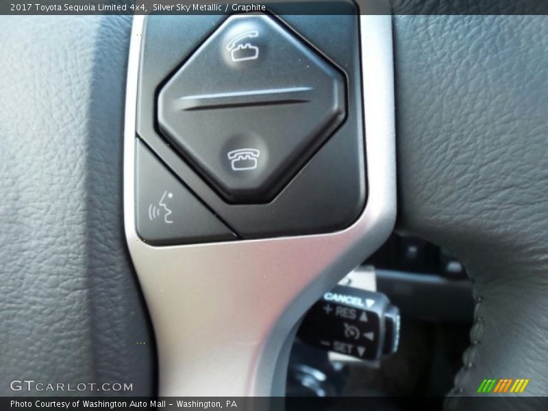 Silver Sky Metallic / Graphite 2017 Toyota Sequoia Limited 4x4