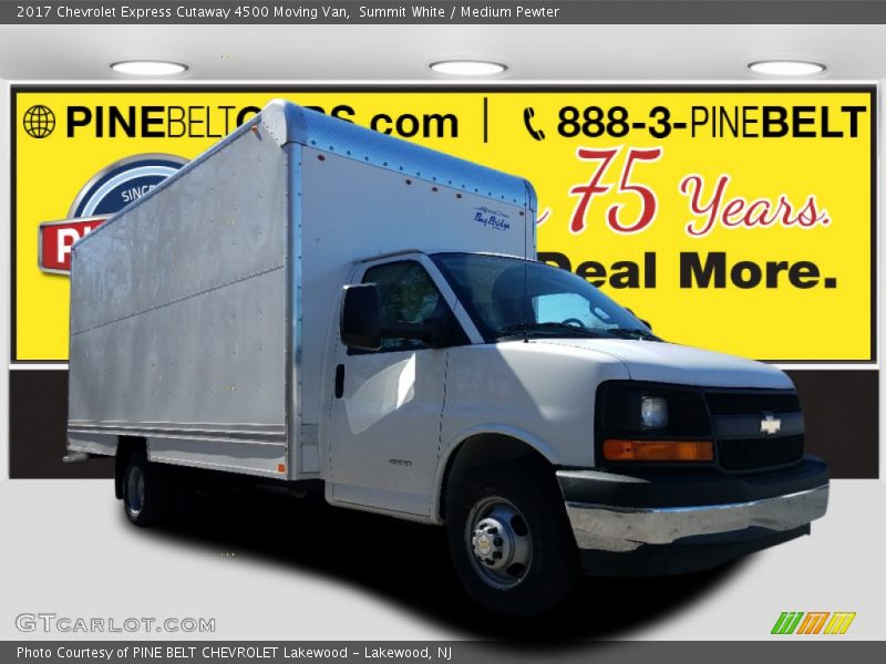 Summit White / Medium Pewter 2017 Chevrolet Express Cutaway 4500 Moving Van