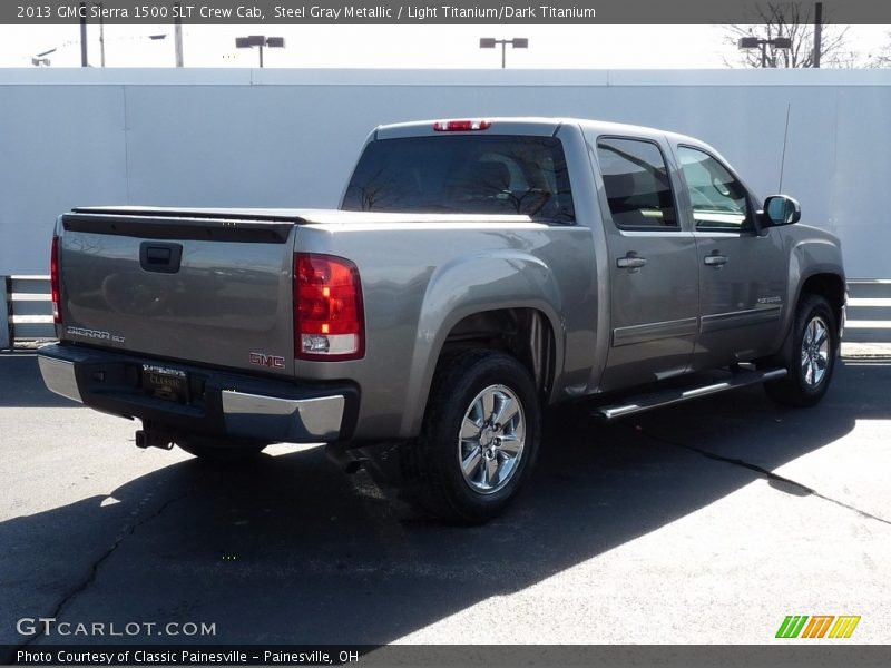 Steel Gray Metallic / Light Titanium/Dark Titanium 2013 GMC Sierra 1500 SLT Crew Cab
