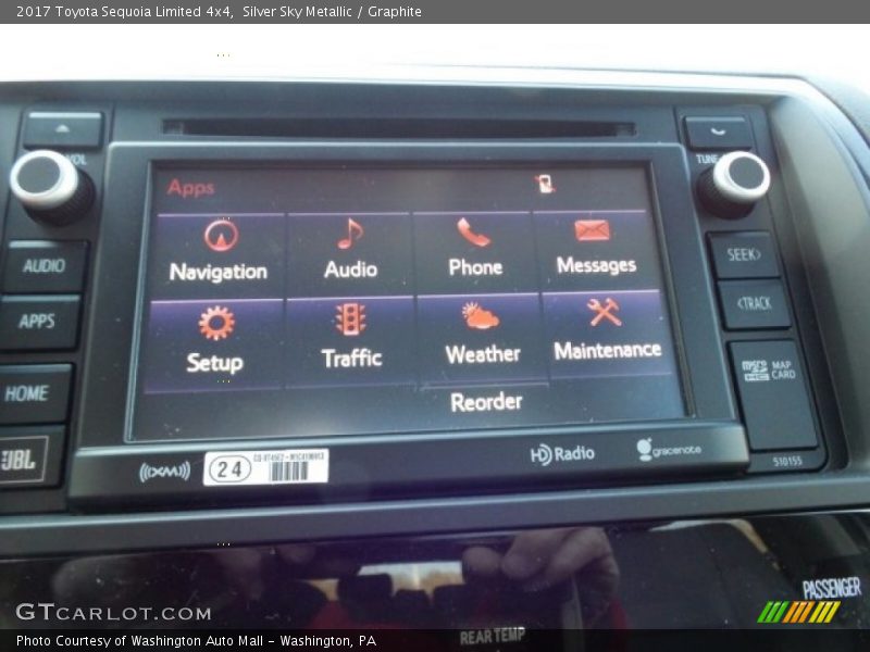 Silver Sky Metallic / Graphite 2017 Toyota Sequoia Limited 4x4