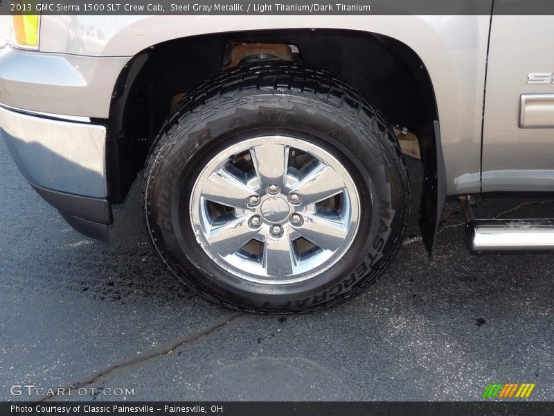 Steel Gray Metallic / Light Titanium/Dark Titanium 2013 GMC Sierra 1500 SLT Crew Cab