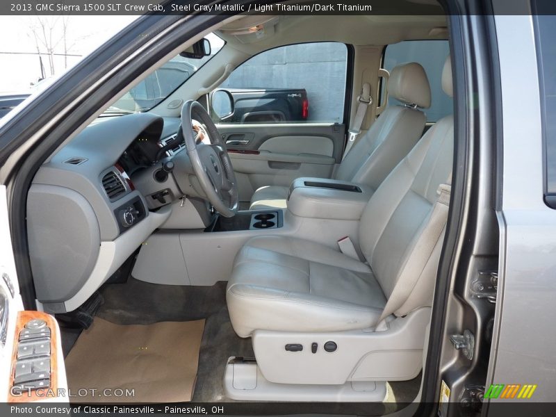Steel Gray Metallic / Light Titanium/Dark Titanium 2013 GMC Sierra 1500 SLT Crew Cab