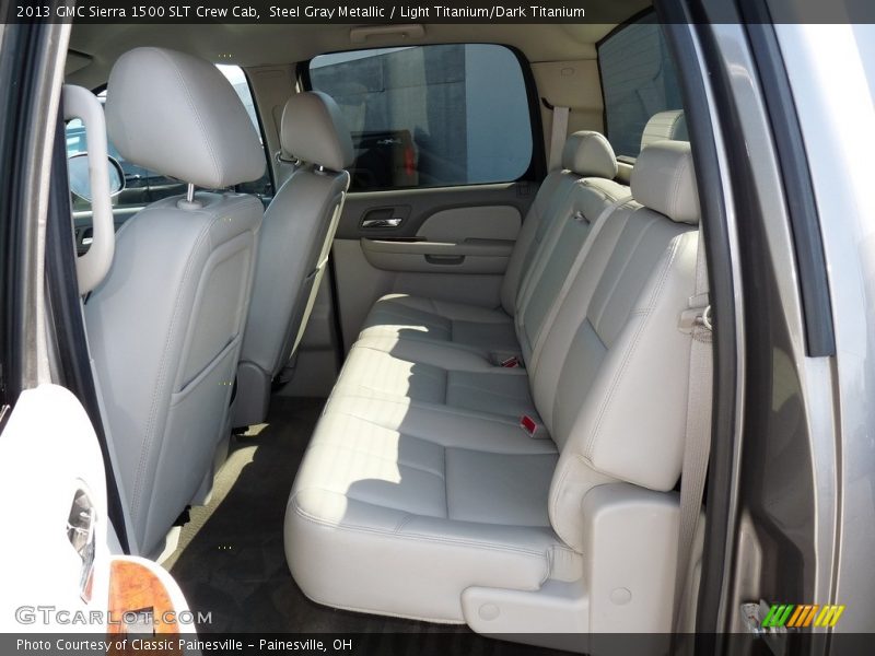 Steel Gray Metallic / Light Titanium/Dark Titanium 2013 GMC Sierra 1500 SLT Crew Cab