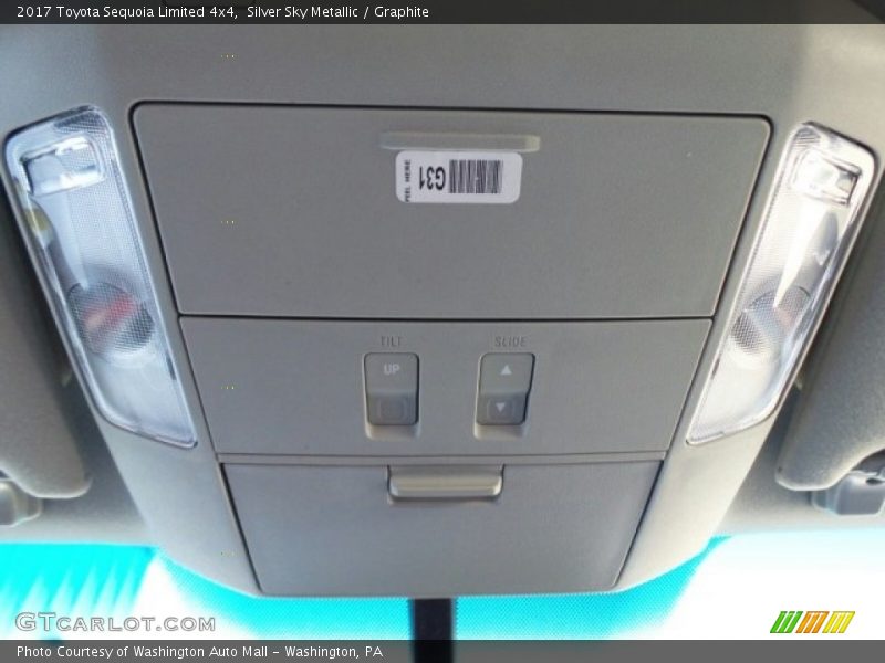 Silver Sky Metallic / Graphite 2017 Toyota Sequoia Limited 4x4