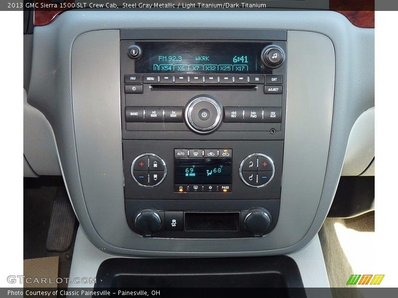 Steel Gray Metallic / Light Titanium/Dark Titanium 2013 GMC Sierra 1500 SLT Crew Cab
