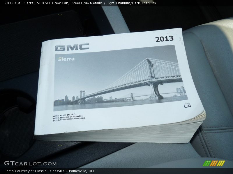 Steel Gray Metallic / Light Titanium/Dark Titanium 2013 GMC Sierra 1500 SLT Crew Cab