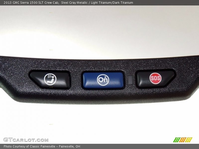 Steel Gray Metallic / Light Titanium/Dark Titanium 2013 GMC Sierra 1500 SLT Crew Cab