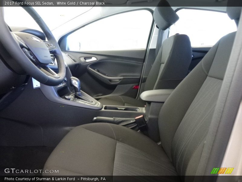White Gold / Charcoal Black 2017 Ford Focus SEL Sedan