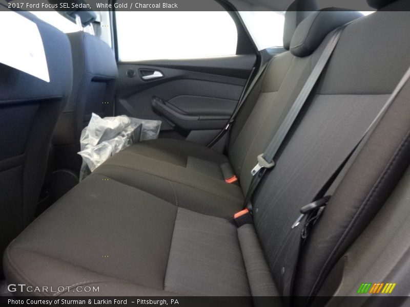 White Gold / Charcoal Black 2017 Ford Focus SEL Sedan
