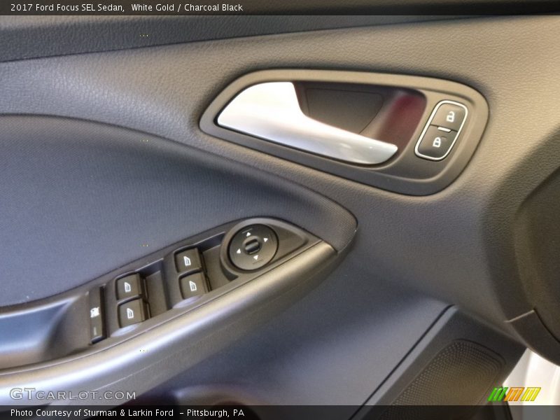 White Gold / Charcoal Black 2017 Ford Focus SEL Sedan