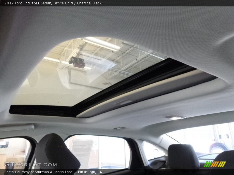 White Gold / Charcoal Black 2017 Ford Focus SEL Sedan